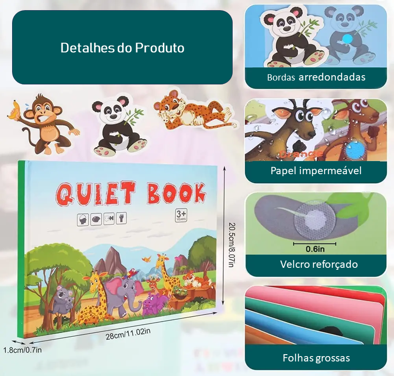 Livro Montessori Silencioso para Crianças